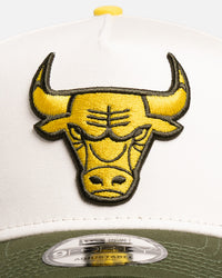 New Era Chicago Bulls 'Chrome Rig' 9FORTY A-Frame Snapback White/Yellow