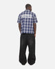 Saint Morta Paradise Studios Button Up Shirt Navy Plaid