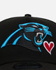 New Era Carolina Panthers 'Team Color Hearts' 9FORTY A-Frame Snapback Official Team Color