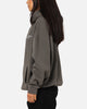 Saint Morta Studios Logo Boxy Hoodie Washed Black