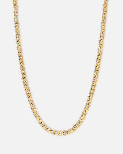 Saint Morta 4.3mm Smooth Cut Cuban Chain Gold