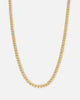 Saint Morta 4.3mm Smooth Cut Cuban Chain Gold
