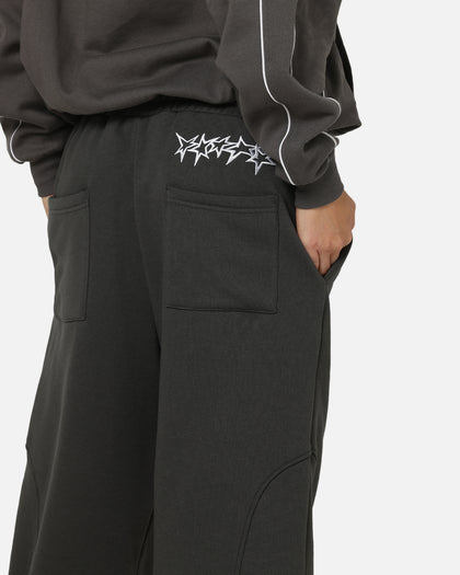 Carre Off Grid Panelled Trackpants Dark Grey