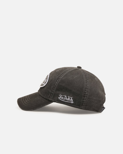 Von Dutch Japanese Script Dad Strapback Cap Washed Black