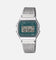 Casio A158WEM-3D Watch Silver/Black