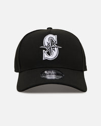 New Era Seattle Mariners 'Easy Black and White' 9FORTY A-Frame Snapback Black/White