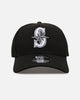 New Era Seattle Mariners 'Easy Black and White' 9FORTY A-Frame Snapback Black/White