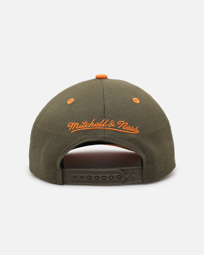 Mitchell & Ness San Antonio Spurs 'Harmony of Hues' Pro Crown Snapback Olive/Orange