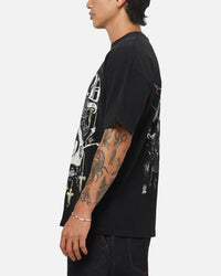 73Studio X WWE Rhea Ripley Vintage T-Shirt Black Acidwash