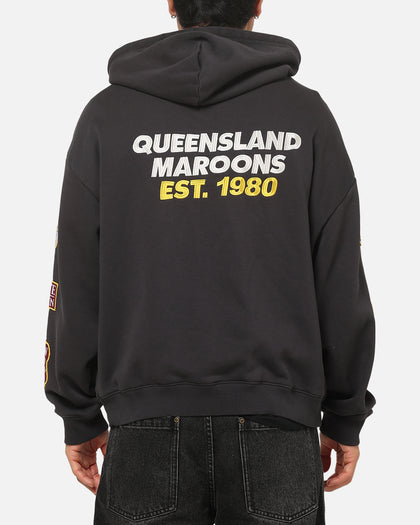 Mitchell & Ness Queensland Maroon 8 Straight Box Hoodie Washed Black