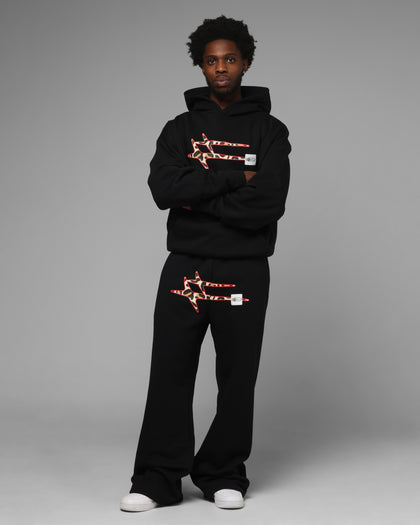 Loiter Hybrid Premium Hoodie Black/Leopard