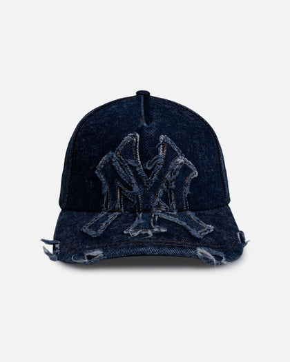 New Era New York Yankees 'Denim Over' 9FORTY A-Frame Strapback Dark Denim