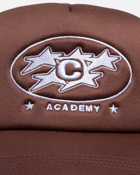 Carré Academy Trucker Snapback Brown