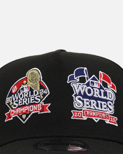 New Era Los Angeles Dodgers 'Back To Back Champs' 9FORTY A-Frame Snapback Black