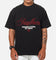 Saint Morta Regal Scripture Boxy T-Shirt Black Acidwash
