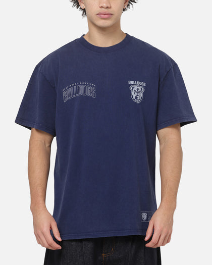 Bleacher Athletic Canterbury Bulldogs NRL Attrition Washed T-Shirt Blue