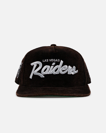 New Era Las Vegas Raiders 'Washed Black NFL Golfer' Corduroy Golfer Snapback Washed Black