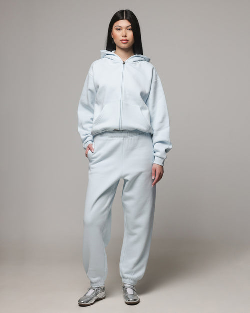 American Thrift Women's Cuffed Trackpants Light Blue