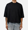 MNML Oversized Raw Hem T-Shirt Washed Black
