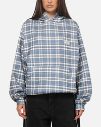 Carre Gridline Hoodie Blue-plaid