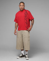 Loiter Script T-Shirt Red