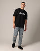 Saint Morta Paisley Skulls Jeans Stone Wash Blue
