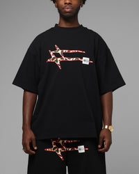 Loiter Hybrid Premium T-Shirt Black/Leopard