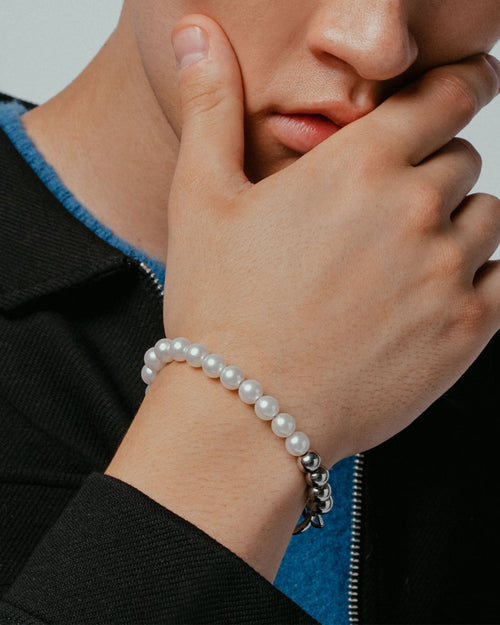 Vitaly Unisex Keshi Bracelet Stainless Steel