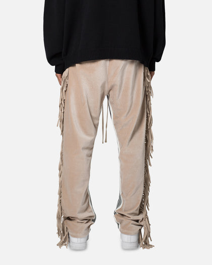 MNML Fringe Velour Sweatpants Dust