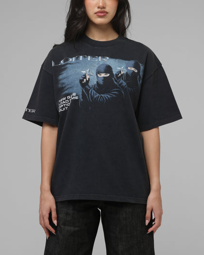 Loiter Vengeance T-Shirt Washed Black