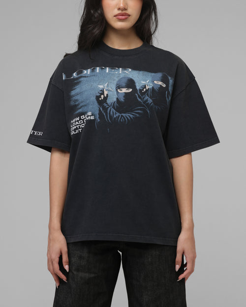 Loiter Vengeance T-Shirt Washed Black