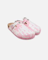 Octavious Marks Cow Fur Clogs Pink