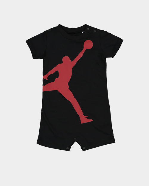 Jordan Infants' Jumpman Knit Romper Black