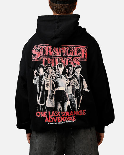 73Studio X Stranger Things Hawkins Heroes Hoodie Black