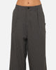 Carre Heritage Pleated Pants Black Pinstripe