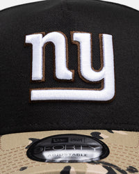 New Era New York Giants "NFL 26 AU Two Tone" 9Forty A-Frame Snapback Black/Camo