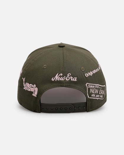 New Era Mexico National Baseball Team 'Mexico Spring Delivery' 9FORTY A-Frame Snapback Olive
