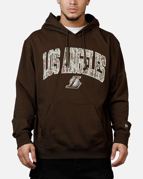 New Era Los Angeles Lakers Upholstery Hoodie Walnut