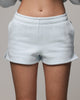 American Thrift Women's Fleece Shorts Light Blue