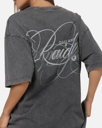 Mitchell & Ness Las Vegas Raiders Star Script Boxy T-Shirt Washed Black