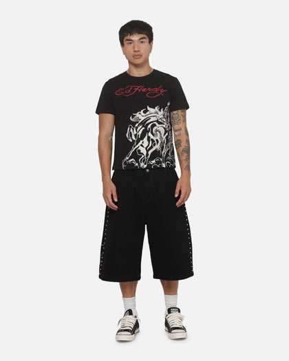 Ed Hardy Stallion T-Shirt Black