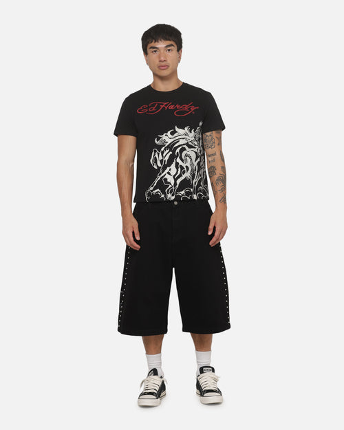 Ed Hardy Stallion T-Shirt Black