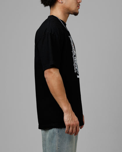 Loiter Angel Number Vintage T-Shirt Black