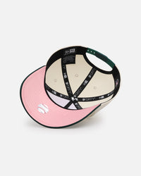 New Era Oakland Athletics 'Pink Satin Hearts Green' 9FORTY A-Frame Snapback Chrome/Dark Green