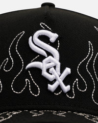 New Era Chicago White Sox 'Outline Flames' 9FORTY A-Frame Snapback Black