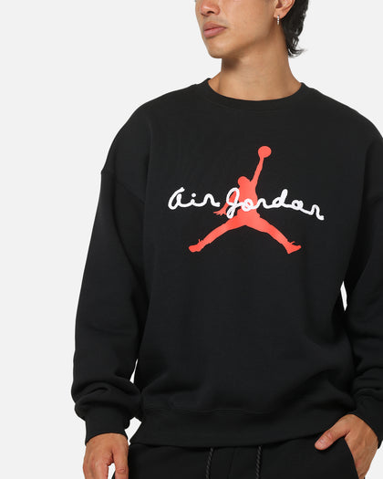 Jordan Brooklyn AJ6 Fleece Crewneck Black/Infrared
