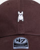47 Brand French Bulldog Icon 47 Clean Up Strapback Brown