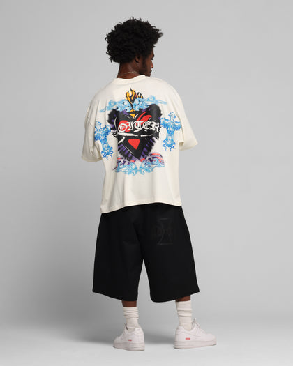 Loiter Hearts T-Shirt Off White
