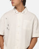 Saint Morta Credo Linen Button Up Shirt Off White