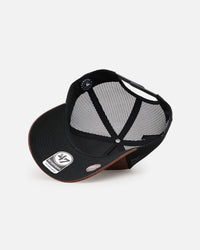 47 Brand Detroit Tigers 'Tonal Suede' '47 Offside Trucker Snapback Chocolate